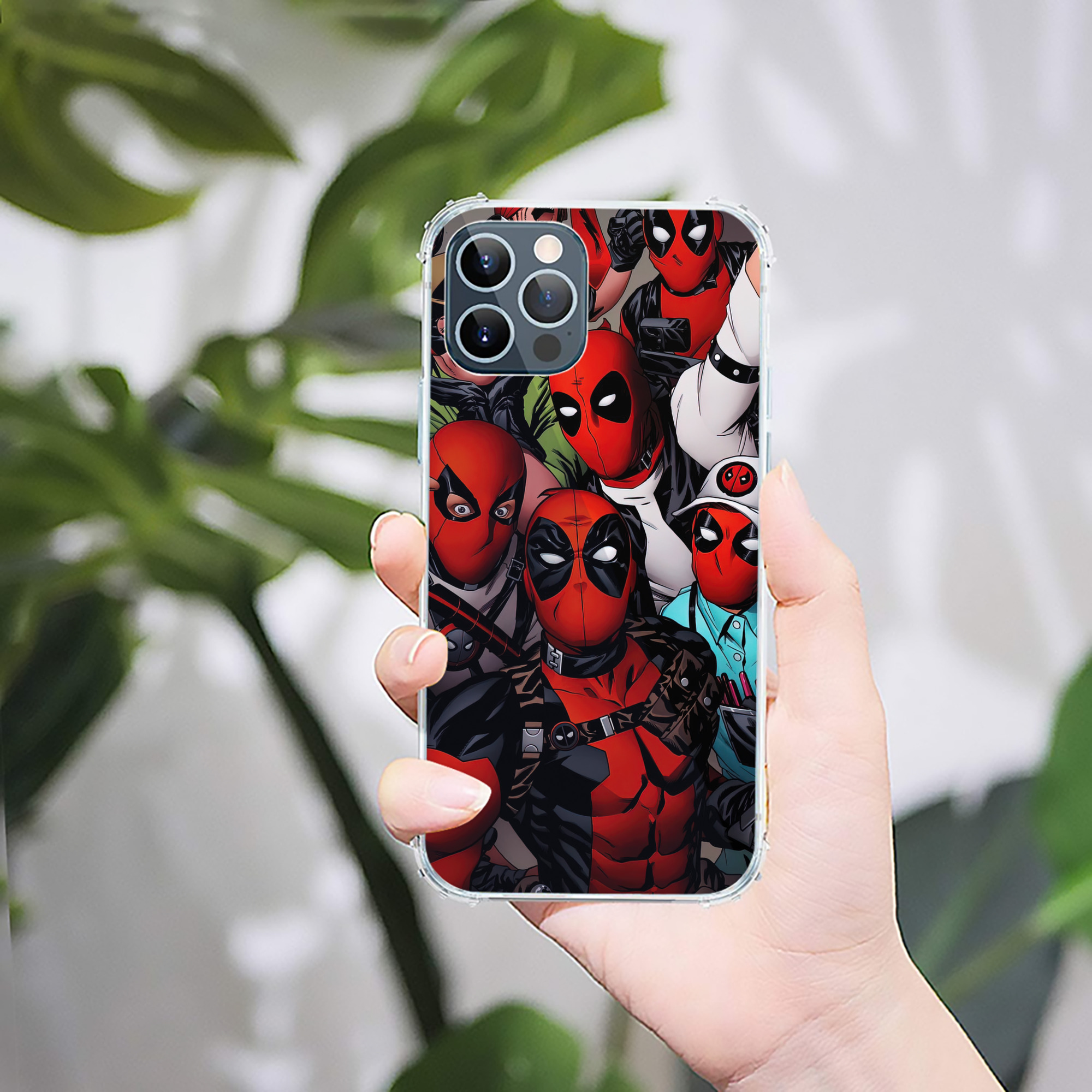 （画像用） Deadpool デッドプール 【iPhone 12シリーズ対応】透明スマホケース（クリアソフトケース）